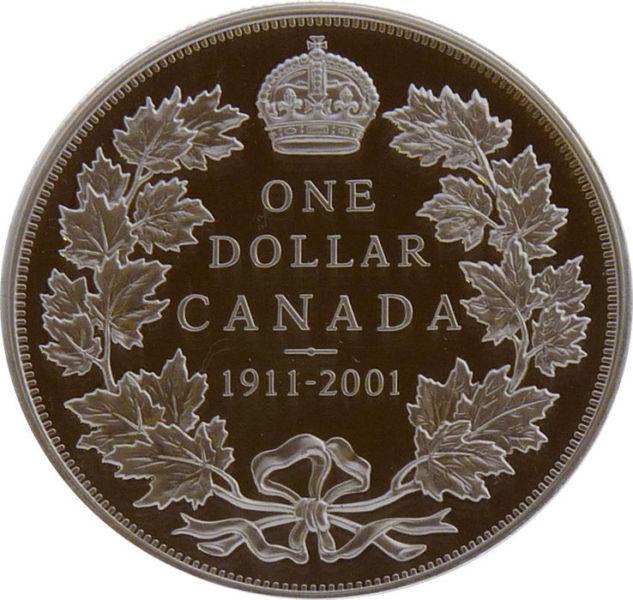 1911-2001 Commemorative Sterling Silver Dollar Coin