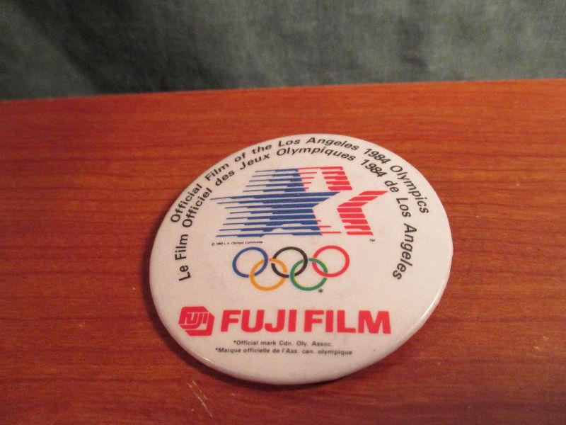 1984 Los Angeles Olympics & Fuji Film Pin Back Button 2