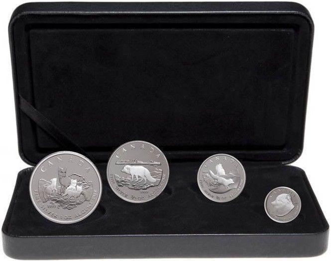 2004 Arctic Fox Silver Fractional Coin Set