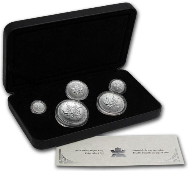 2004 Silver Maple w/RCM Privy Fractional Coin Set