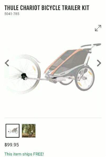 Bike attachment for Chariot cougar stroller