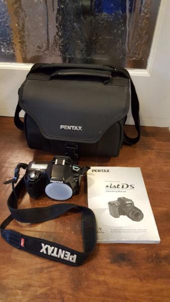 Pentax ist DS body, strap, bag and manual