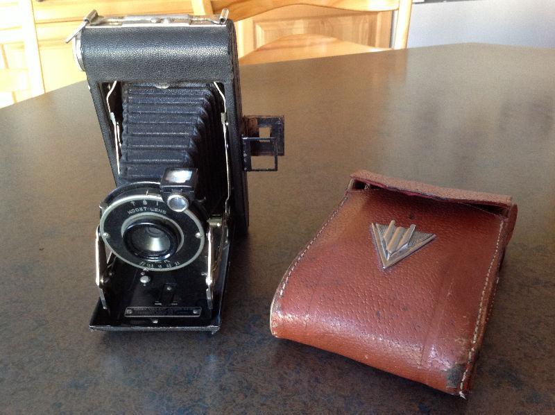 Antique Camera and Case