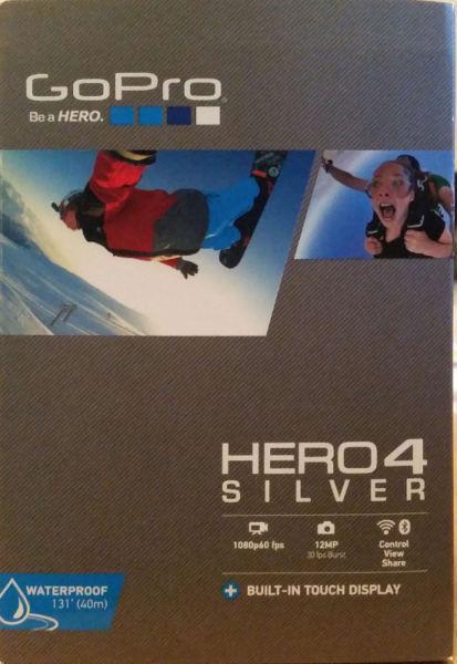 Go Pro hero 4 Silver Edition with Gear!