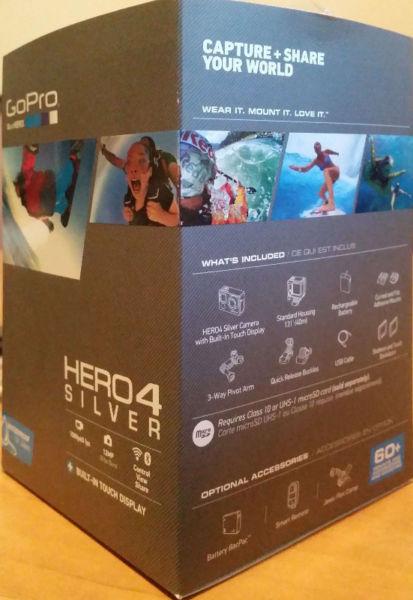 Go Pro hero 4 Silver Edition with Gear!