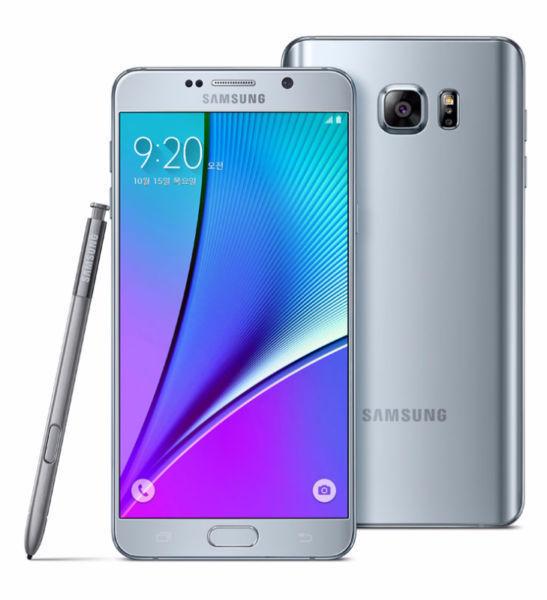 Brand New Unlocked Samsung Galaxy Note 5 LTE Dual SIM Silver