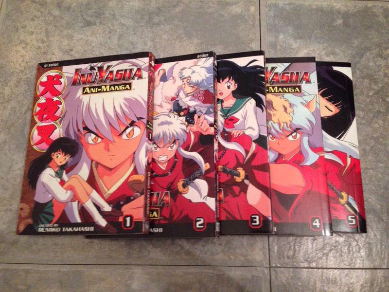 Inuyasha ani-manga volumes 1-5