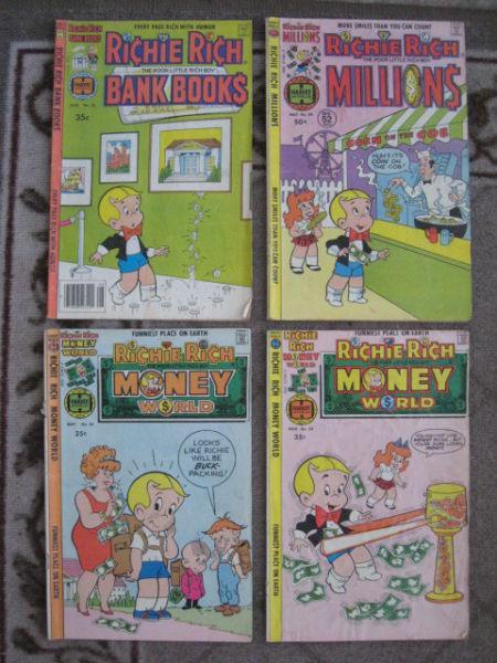 Various Richie Rich Comics from Harvey Publications
