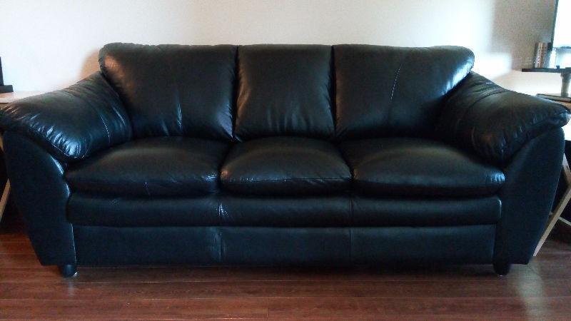 New Lazzaro leather sofa and loveseat