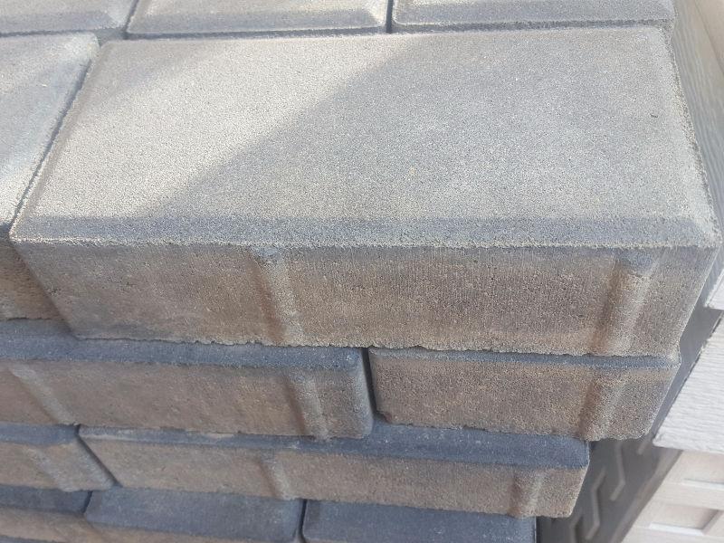 Charcoal paving bricks