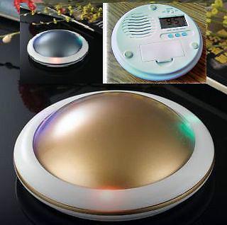 UFO talking alarm clock golden colour
