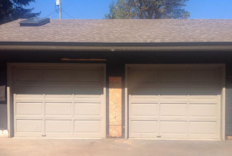 Garage Doors with all Hardware and Motors