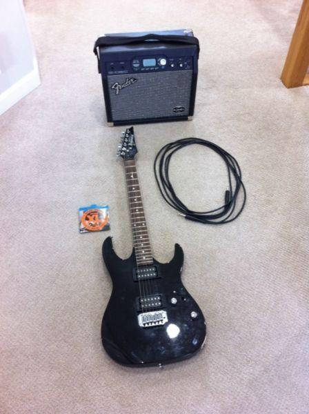 Electric Guitar And Amp