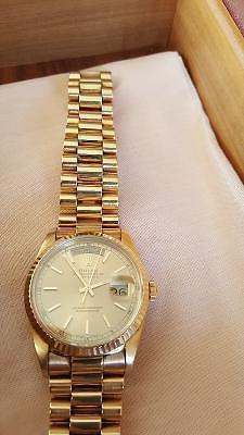 Mens Rolex Oyster Prepetual Day Date 18k Gold