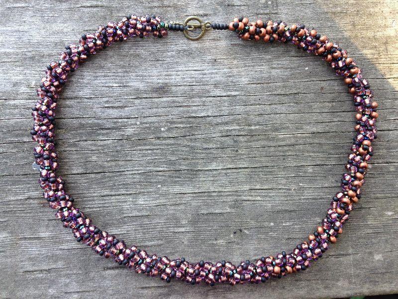 Beaded rope necklace