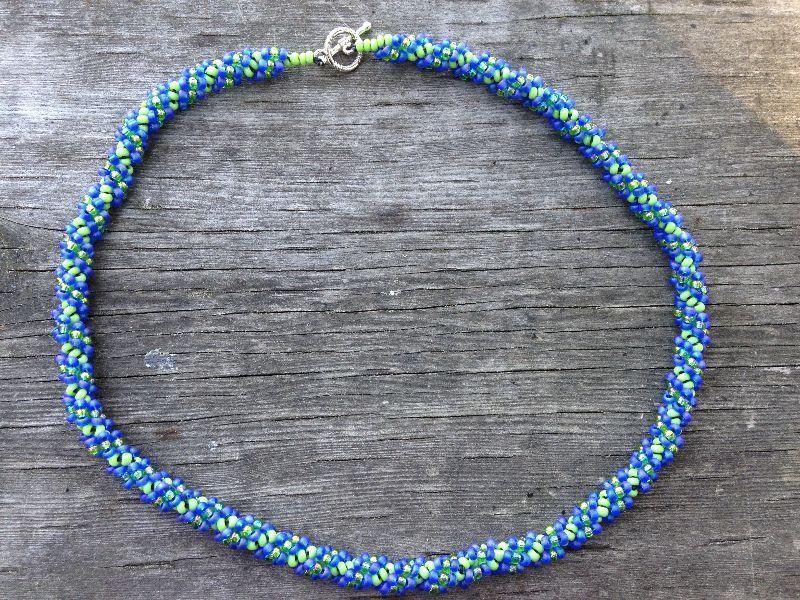 Spiral rope necklace