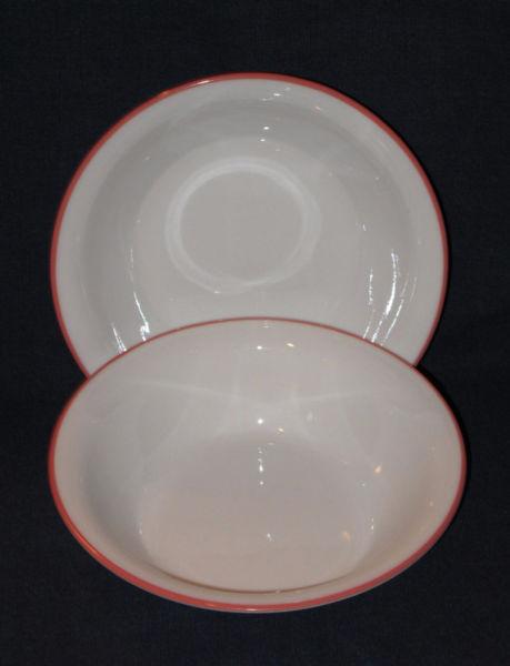 Corelle / Corningware Red Band Cereal Bowls - Set of 2