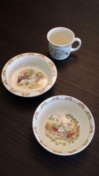 Royal Dolton Bunnykins dishes