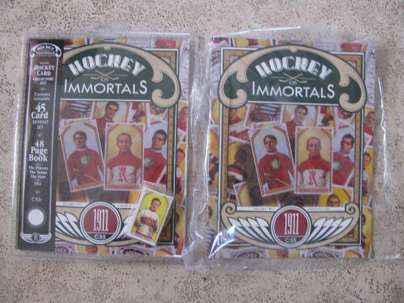 Hockey Immortals Book With or Without 1911 Reprint Card Set