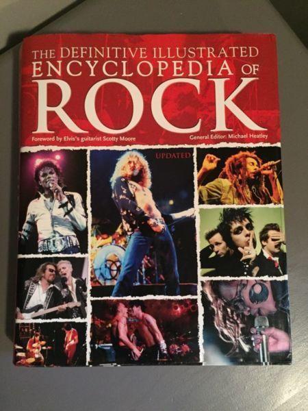 Collection of rock memorabilia books