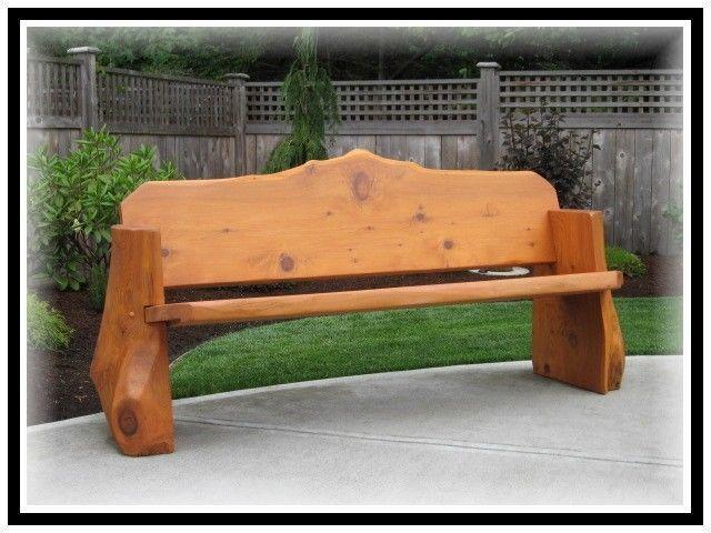 cedar tree benches made locally
