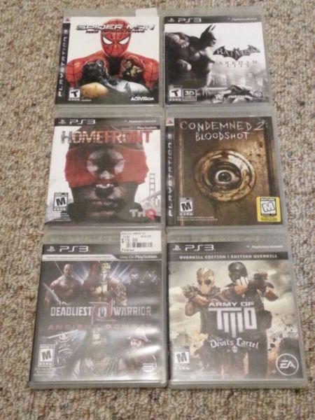 PS3 Games for sale - $10 each