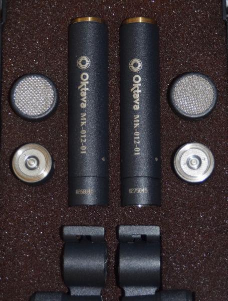 Oktava MK-012 stereo condenser microphones - factory matched
