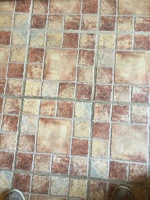 Ceramic floor tiles