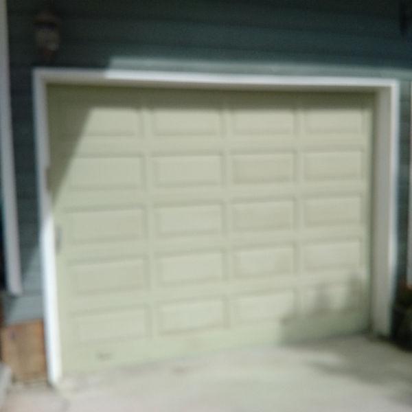 2 garage doors with openers