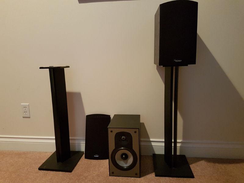 Paradigm Version 4 Monitor Speakers; comes with stands