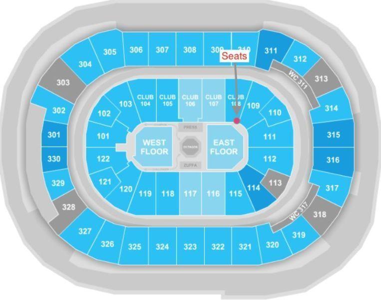UFC Fight Night Great Location(Club Seats) Aug 27. $325