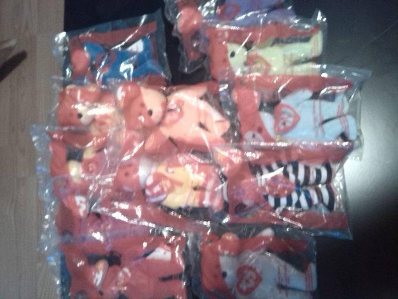 Set of 12 TY Teenie Babies year 2004 unopened packages