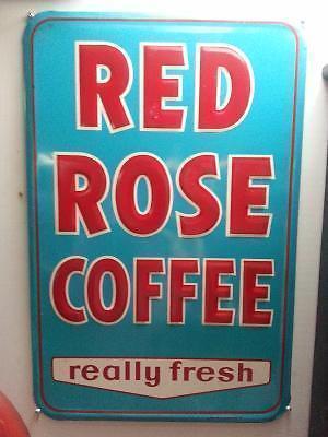 1956 Red Rose Coffee Sign