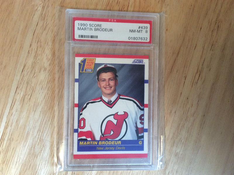 1990-91 Score #439 Martin Brodeur rc grated at 8