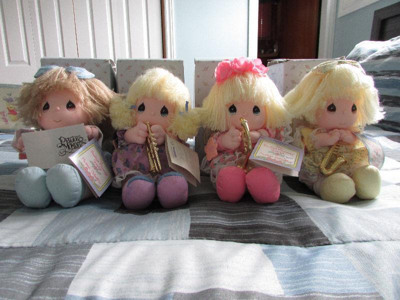 Set of 4 RARE Precious Moments Musical Dolls