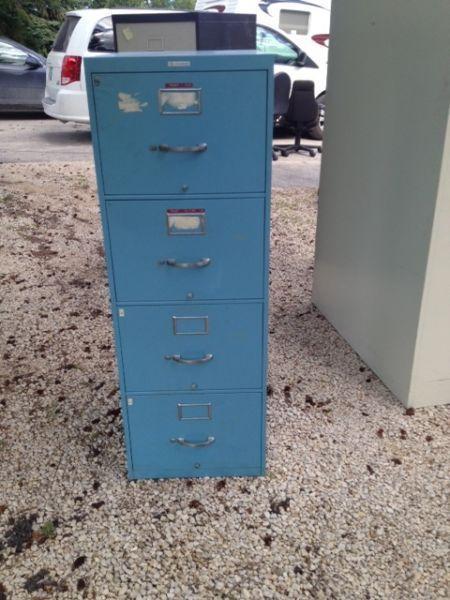4 drawer blue vertical file cabinet