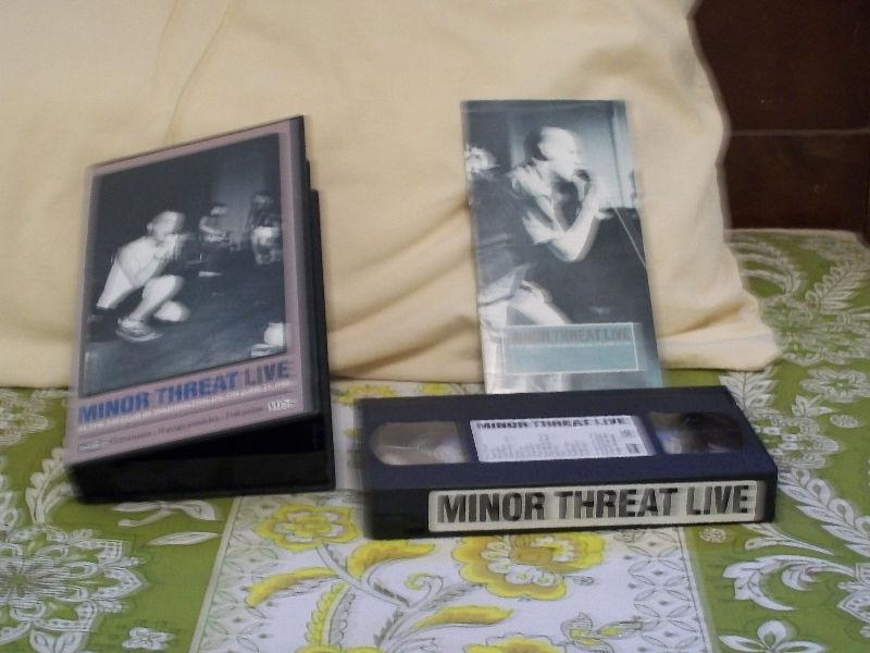 (ATTENTION! LOOK) MINOR THREAT LIVE VHS FOR SALE HARDCORE PUNK