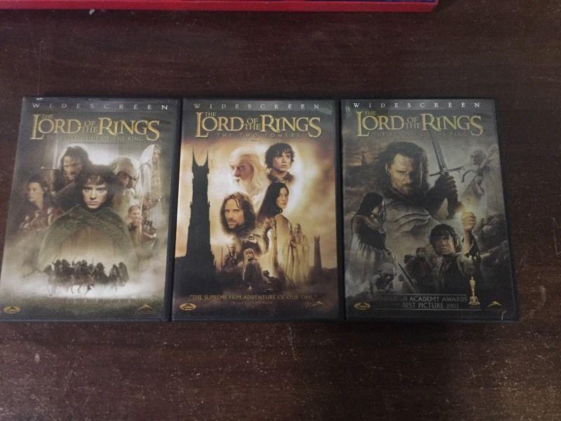 Lord of Rings DVDs