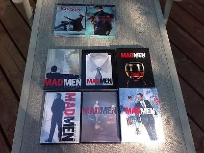 Mad Men - Seasons 1 through 6, and Justified Seasons 3 & 4