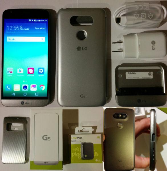 LG G5 in box w/ CamPlus module & QuickCover case - $500 OBO