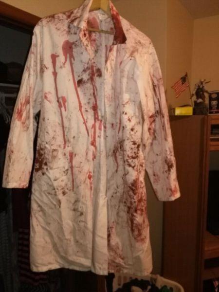 Fake Blood soaked lab coat