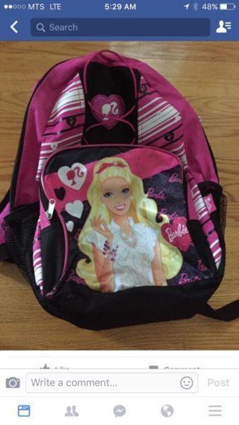 EUC Barbie backpack. Only used for dance never to school
