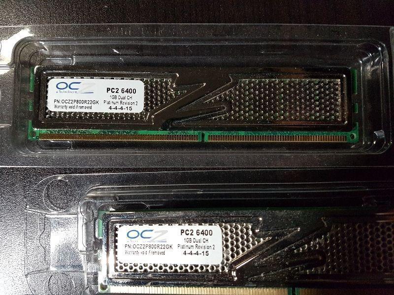 4 GB Dual Channel PC2 6400 Memory
