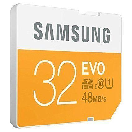 Samsung 32GB EVO SDHC UHS-I/U1 Class 10 Memory Card (MB-SP32D/AM