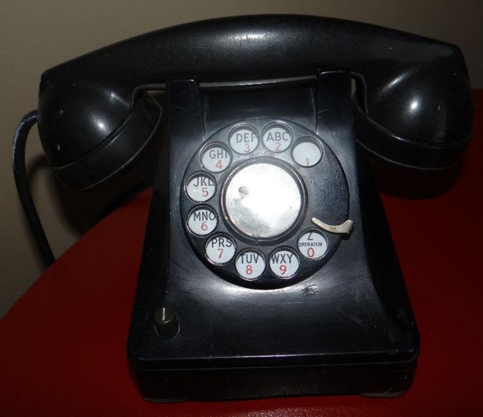 Antique Bakelite Western Electric Desk Telephone