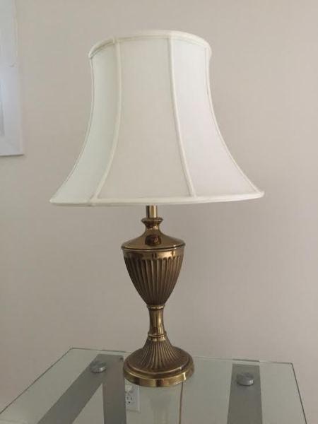 Set of 4 Vintage Brass Lamps