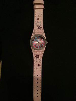 Roots Girls WTch Pink Leather Band