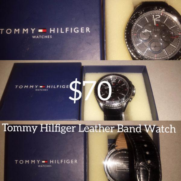 Tommy Hilfiger Leather Band Watch