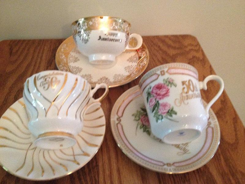 50TH ANNIVERSARY CHINA CUP & SAUCER