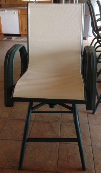Set of 10 swivel bar chairs